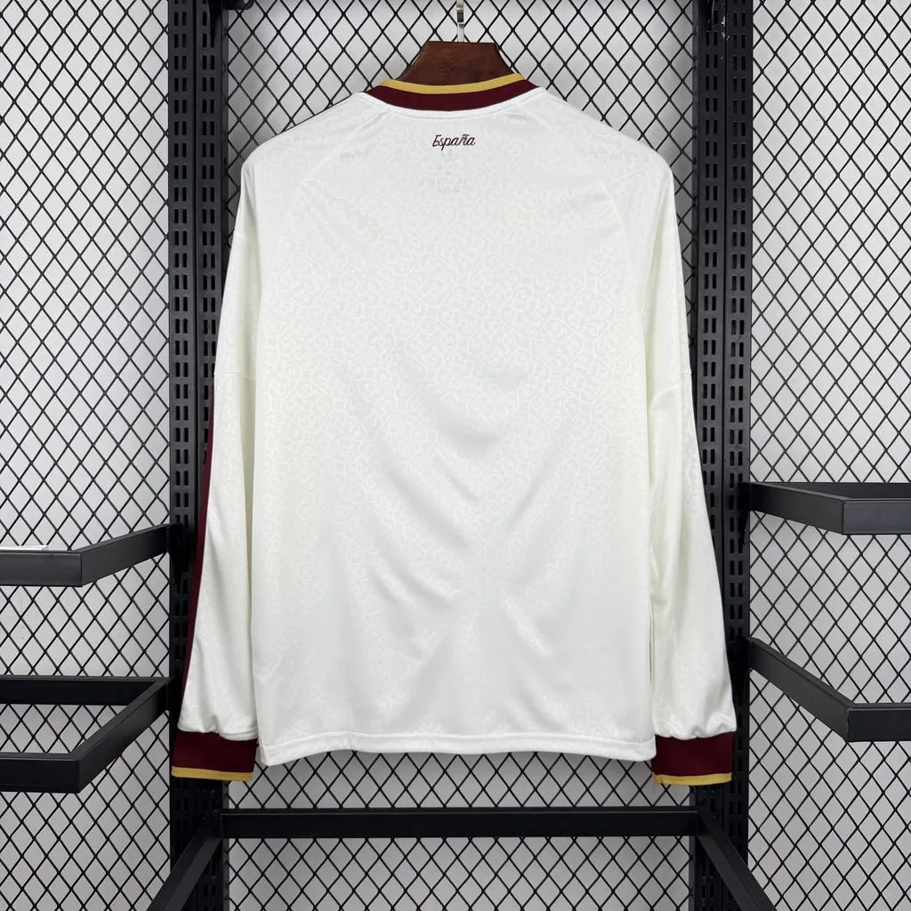 Camiseta España Visitante 2 Estrellas Manga Larga Mundial 2026