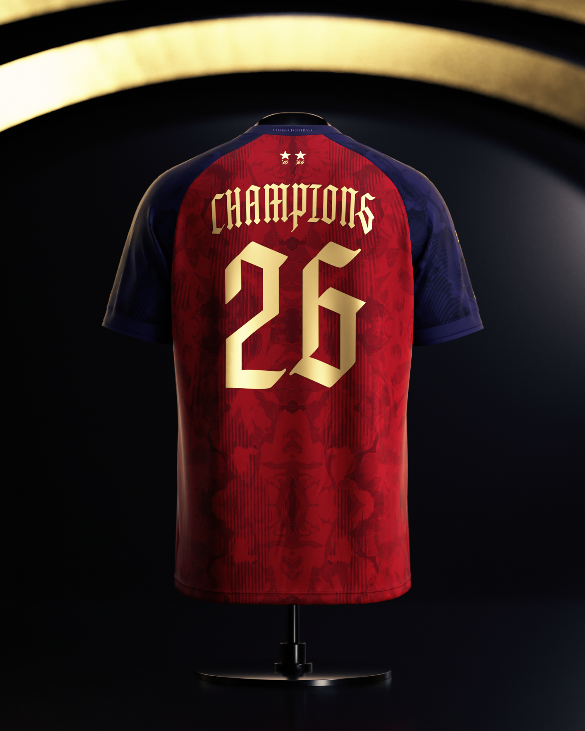 Camiseta España 2 Estrellas Mundial 2026