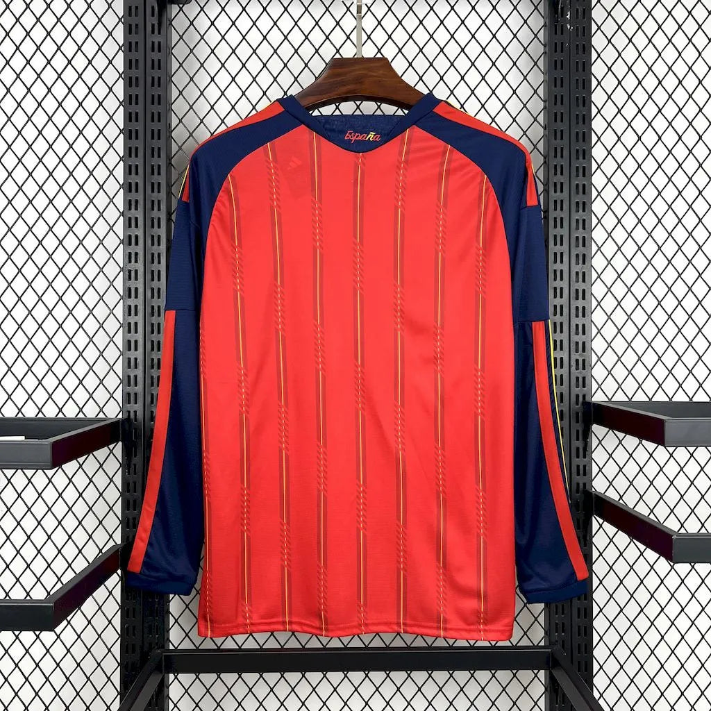 Camiseta España Local 2 Estrellas Manga Larga Mundial 2026