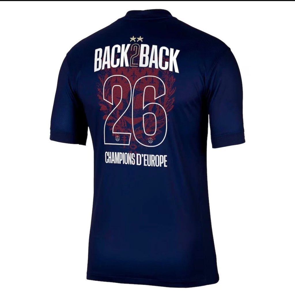 Maillot Paris Saint-Germain back to back 2 étoiles